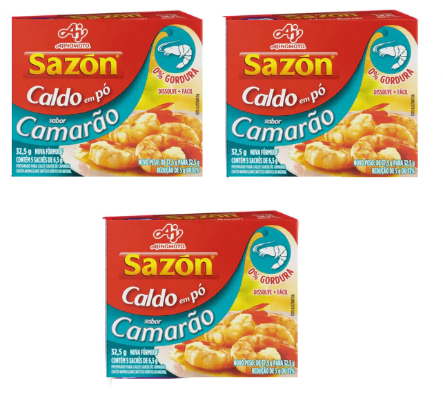 Sazón Caldo Camarão (3x37,5g)